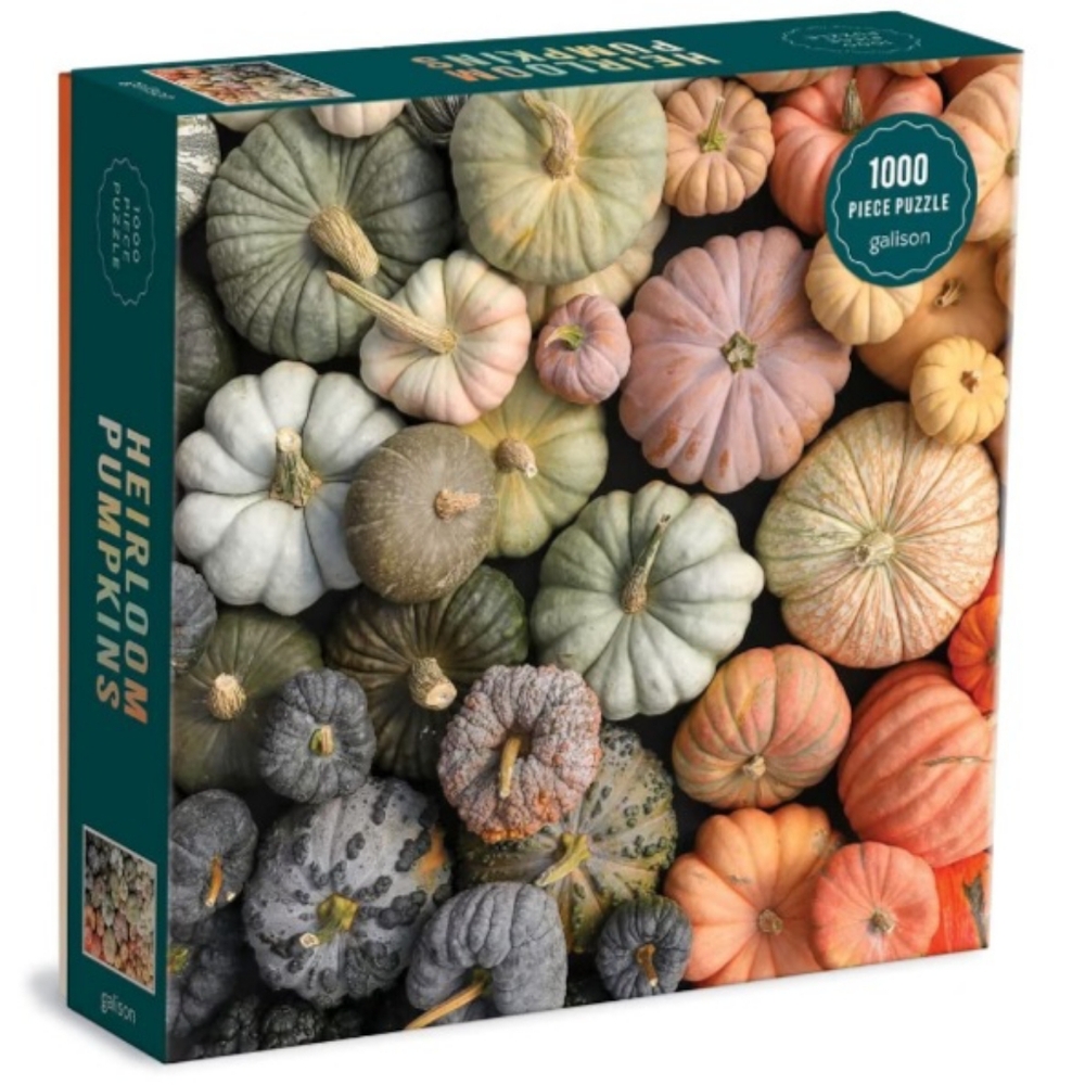 🧩 Jigsaw Puzzle 1000 pieces "Heirloom Pumpkins" by Galison 🧩